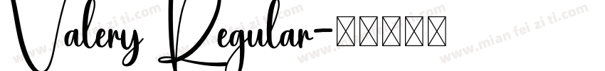 Valery Regular字体转换